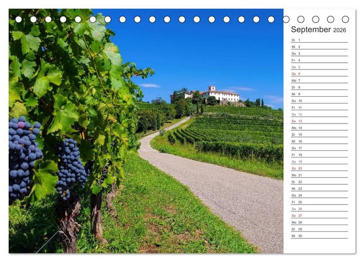 Produktbild: Friaul-Julisch Venetien - zwischen Alpen und Adria (Tischkalender 2026 DIN A5 quer), CALVENDO Monatskalender