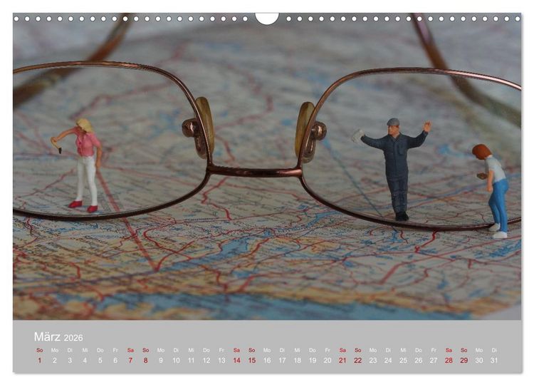 Produktbild: Das zweite Leben von Miniatur-Figuren (Wandkalender 2026 DIN A3 quer), CALVENDO Monatskalender