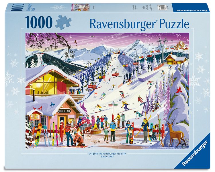 Produktbild: Erwachsenenpuzzle 1000 Teile - Auf der Skipiste