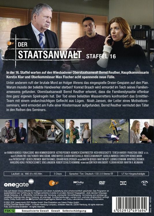 Produktbild: Der Staatsanwalt Staffel 16 [3 DVDs]