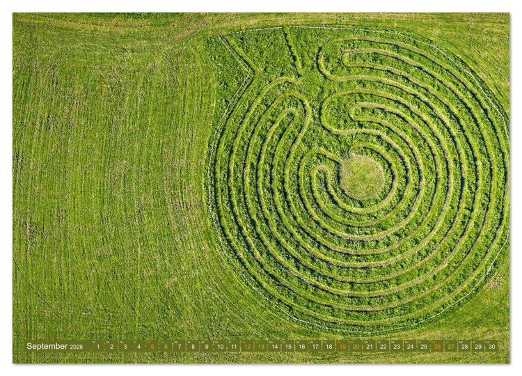 Produktbild: Faszination LABYRINTH - unterwegs in der Natur (Wandkalender 2026 DIN A4 quer), CALVENDO Monatskalender