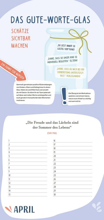 Produktbild: Immerw&auml;hrender Teamkalender. F&uuml;r ein gutes Miteinander
