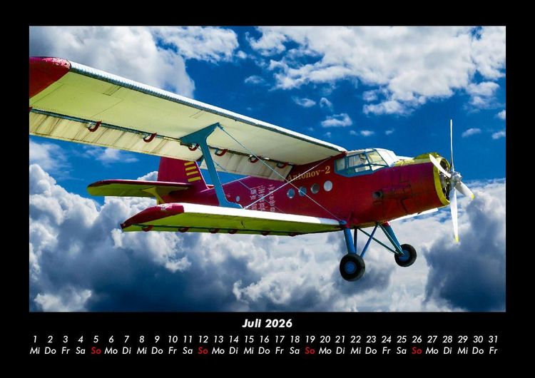 Produktbild: Flugzeuge 2026 Fotokalender DIN A3