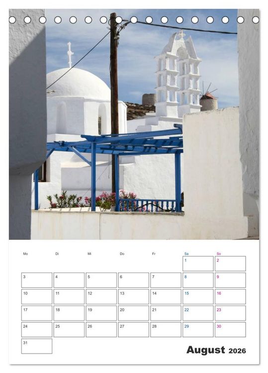 Produktbild: Griechisches Allerlei (Tischkalender 2026 DIN A5 hoch), CALVENDO Monatskalender