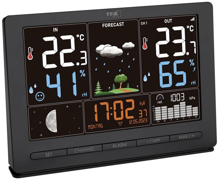 Produktbild: TFA Dostmann SEASON 2 35.1118.01 Funk-Wetterstation Vorhersage f&uuml;r 12 bis 24 Stunden Anzahl Sensoren max. 3 St.