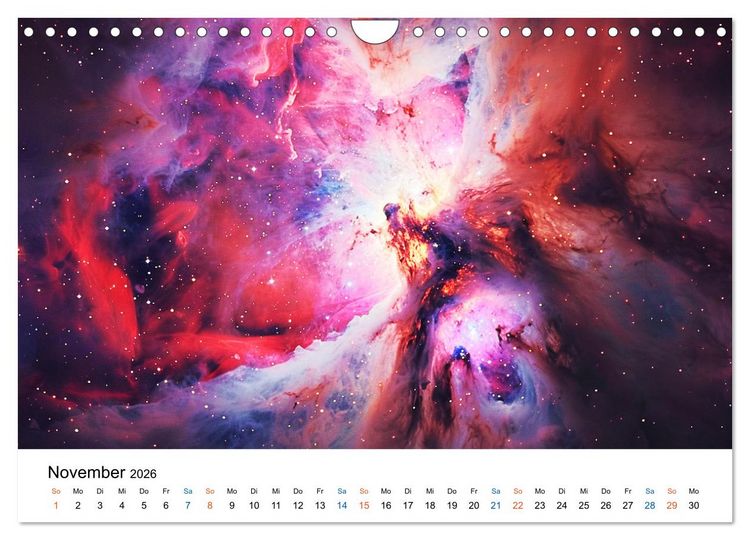 Produktbild: Strahlende Sternennebel (Wandkalender 2026 DIN A4 quer), CALVENDO Monatskalender