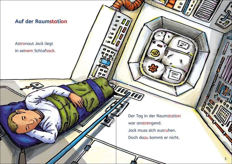 Produktbild: Lesel&ouml;wen Lesetraining 1. Klasse - Alarm auf der Weltraumstation