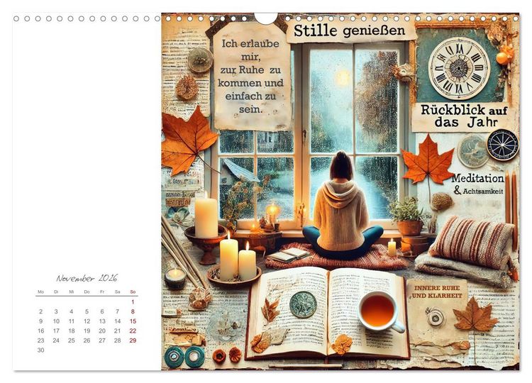 Produktbild: Soulful Days - Dein Selfcare-Kalender (Wandkalender 2026 DIN A3 quer), CALVENDO Monatskalender
