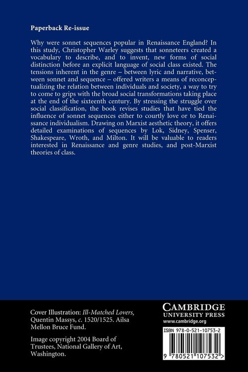 Produktbild: Sonnet Sequences and Social Distinction in Renaissance England