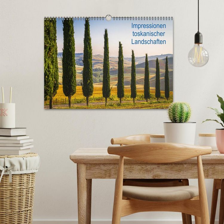 Produktbild: Impressionen toskanischer Landschaften (Wandkalender 2026 DIN A3 quer), CALVENDO Monatskalender