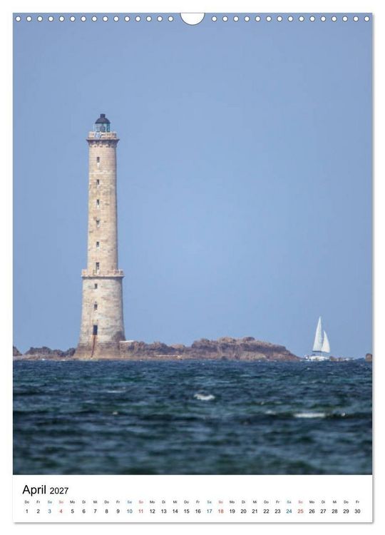 Produktbild: Phares Bretons (Wandkalender 2027 DIN A3 hoch), CALVENDO Monatskalender