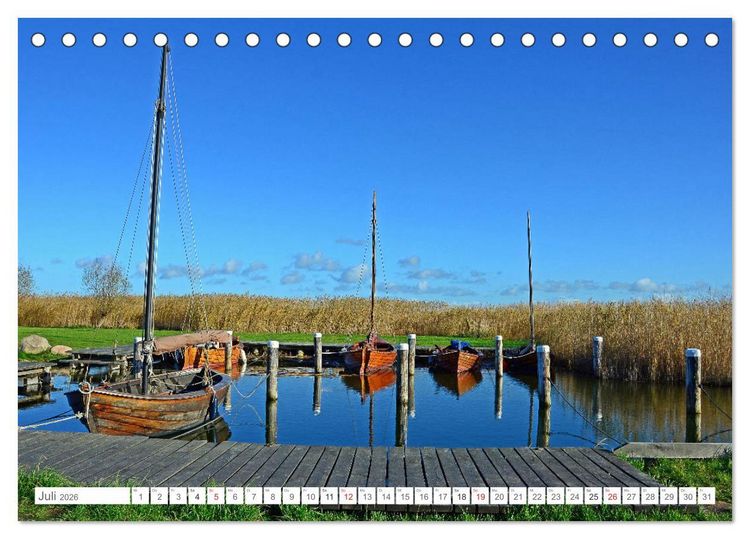 Produktbild: Faszination Fischland-Dar&szlig;-Zingst (Tischkalender 2026 DIN A5 quer), CALVENDO Monatskalender