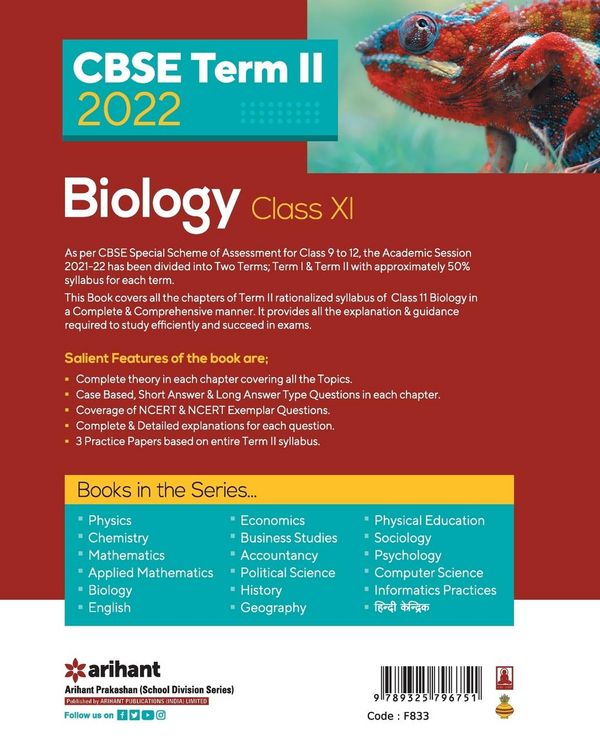 Produktbild: CBSE Term II Biology 11th