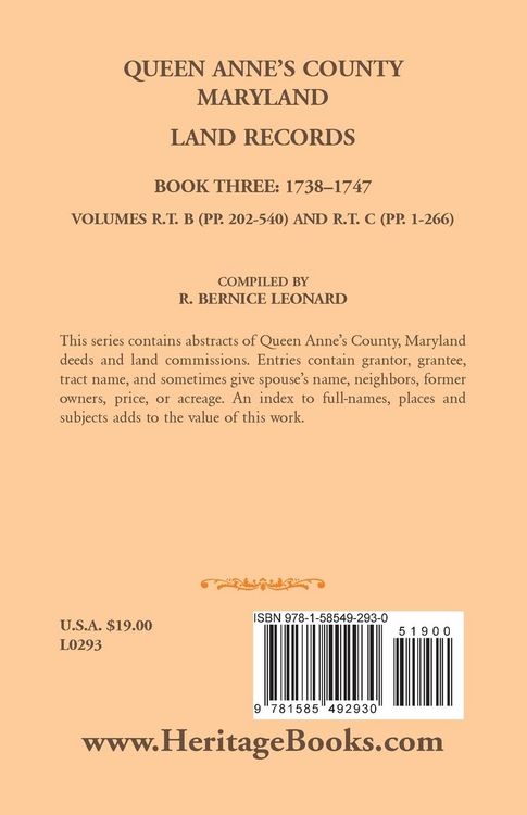 Produktbild: Queen Anne's County, Maryland Land Records, Book 3