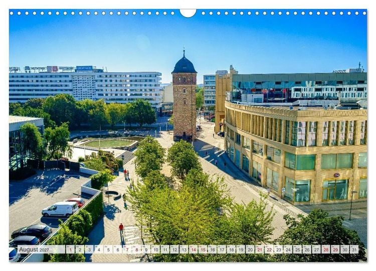 Produktbild: Ein Blick auf Chemnitz in Farbe (Wandkalender 2027 DIN A3 quer), CALVENDO Monatskalender