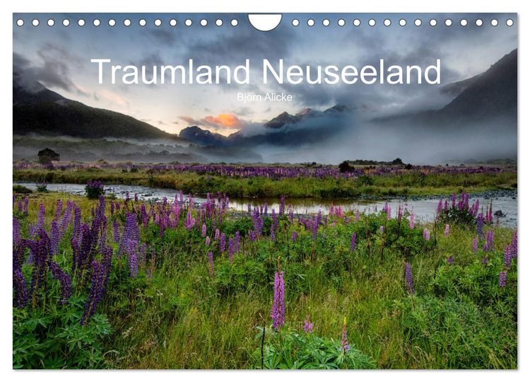 Produktbild: Traumland Neuseeland (Wandkalender 2026 DIN A4 quer), CALVENDO Monatskalender