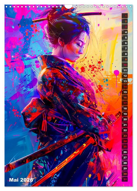 Produktbild: Samurai - Onna Bugeisha (Wandkalender 2026 DIN A3 hoch), CALVENDO Monatskalender