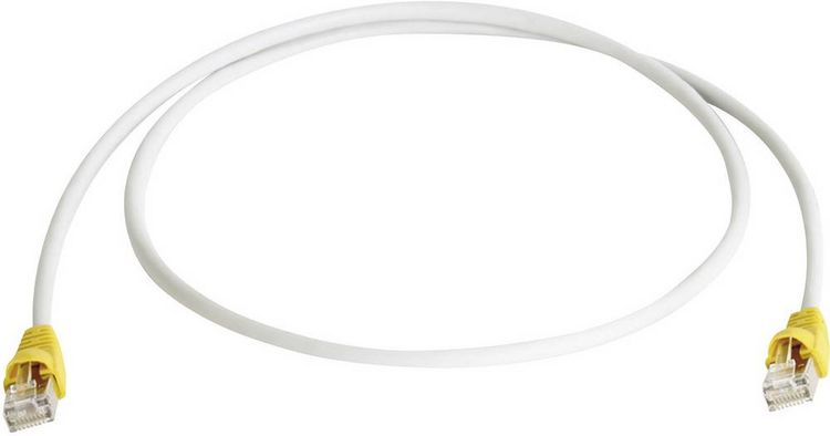Produktbild: Teleg&auml;rtner RJ45 (gekreuzt) Netzwerk Anschlusskabel CAT 6a S/FTP 1.00 m Grau Flammwidrig, mit Rastnasenschutz
