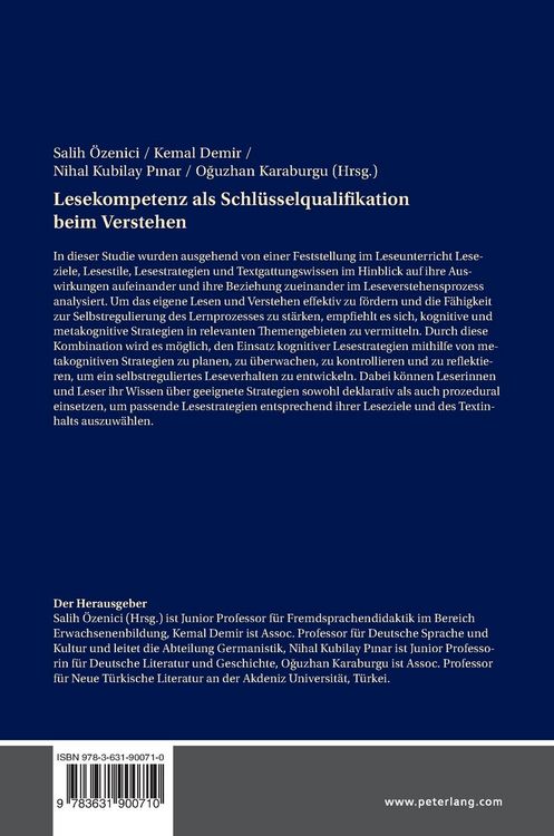 Produktbild: Lesekompetenz als Schl&uuml;sselqualifikation beim Verstehen