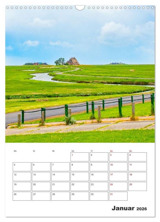 Produktbild: Hallig Hooge - Reiseplaner (Wandkalender 2026 DIN A3 hoch), CALVENDO Monatskalender