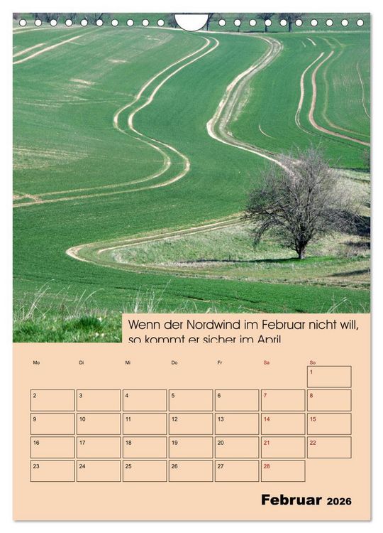 Produktbild: Wetter-Regeln der Bauern (Wandkalender 2026 DIN A4 hoch), CALVENDO Monatskalender