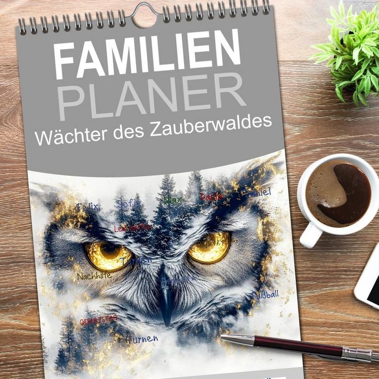 Produktbild: Familienplaner 2026 - W&auml;chter des Zauberwaldes mit 5 Spalten (Wandkalender, 21 x 45 cm) CALVENDO