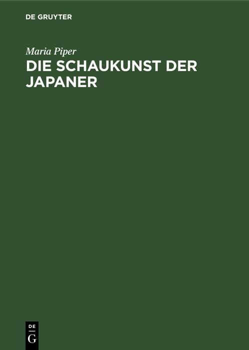 Produktbild: Die Schaukunst der Japaner