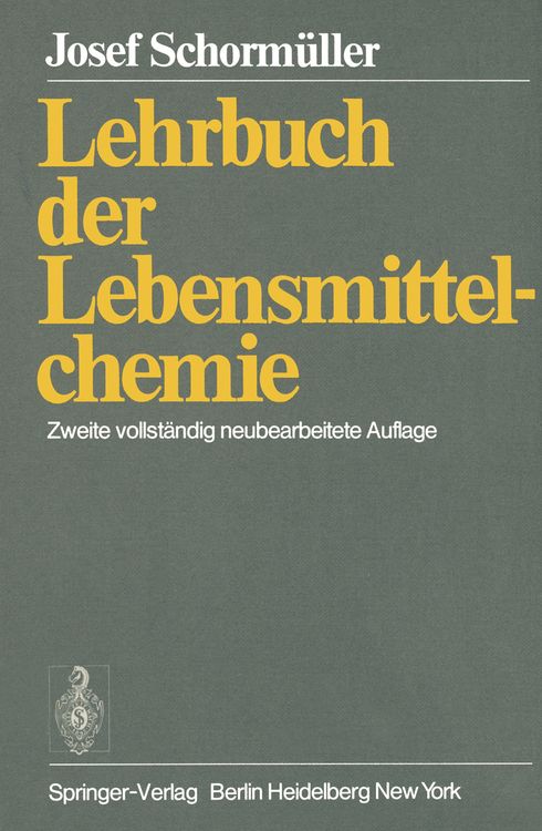 Produktbild: Lehrbuch der Lebensmittelchemie