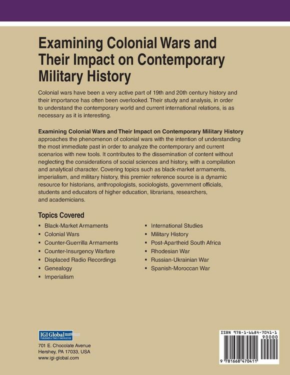 Produktbild: Examining Colonial Wars and Their Impact on Contemporary Military History