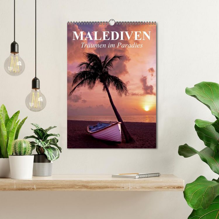 Produktbild: Malediven - Tr&auml;umen im Paradies (Wandkalender 2026 DIN A3 hoch), CALVENDO Monatskalender