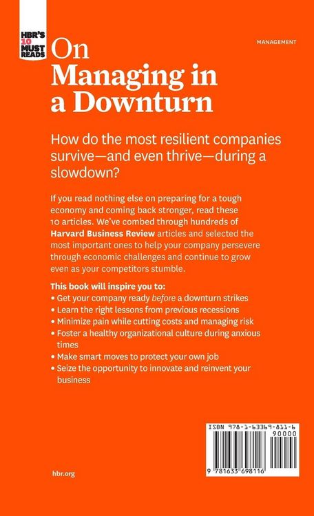 Produktbild: HBR's 10 Must Reads on Managing in a Downturn (with bonus article "Reigniting Growth" By Chris Zook and James Allen)