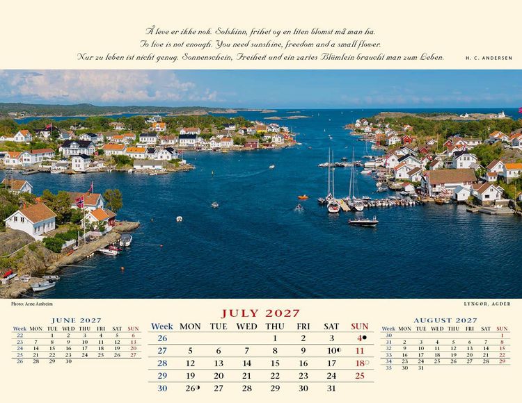 Produktbild: Panorama Norwegen 2027 Tischkalender