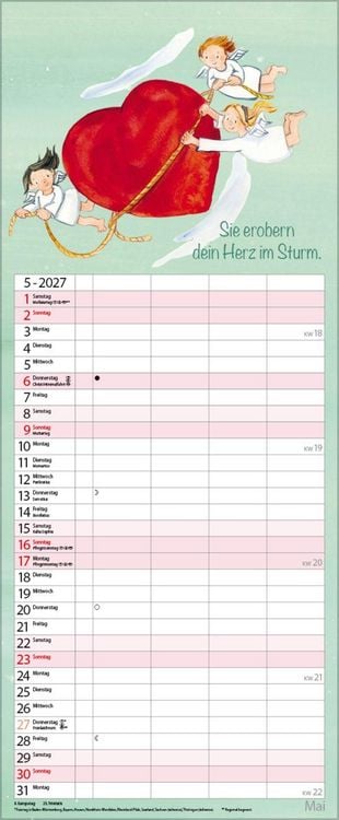 Produktbild: Familientimer Schutzengel 2027