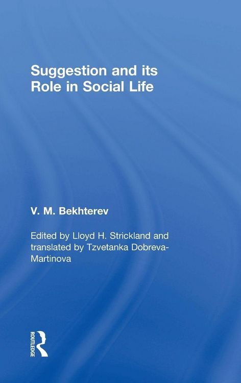 Produktbild: Suggestion and its Role in Social Life