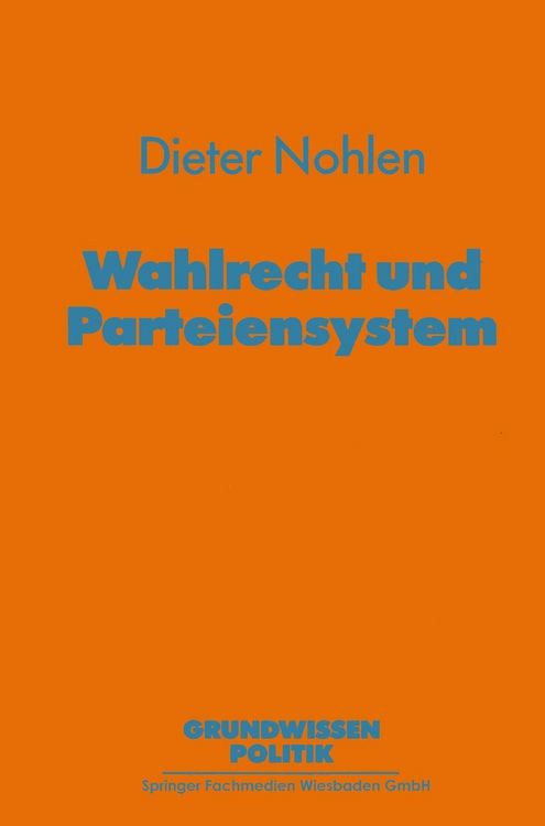 Produktbild: Wahlrecht und Parteiensystem