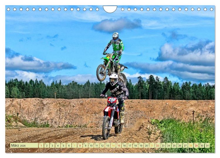 Produktbild: Motocross - so cool (Wandkalender 2026 DIN A4 quer), CALVENDO Monatskalender