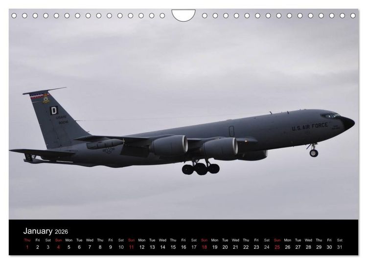 Produktbild: Military Aircraft (Wall Calendar 2026 DIN A4 landscape), CALVENDO 12 Month Wall Calendar