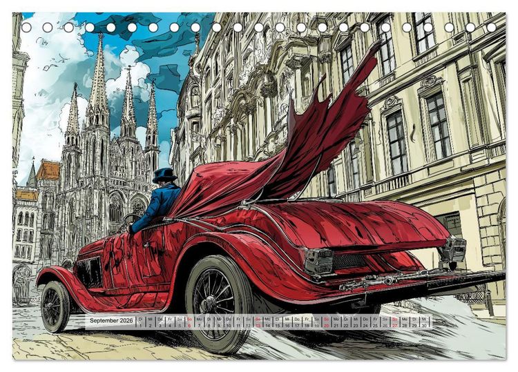 Produktbild: Comic City (Tischkalender 2026 DIN A5 quer), CALVENDO Monatskalender