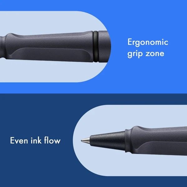 Produktbild: LAMY Tintenroller safari roll-ink mit T10 Tintenpatrone, steel black