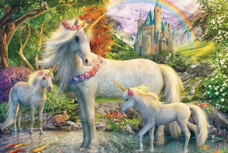 Produktbild: Einhornstute mit zwei Fohlen 200 Teile