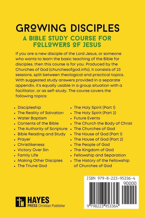 Produktbild: Growing Disciples - A Bible Study Course for Followers of Jesus