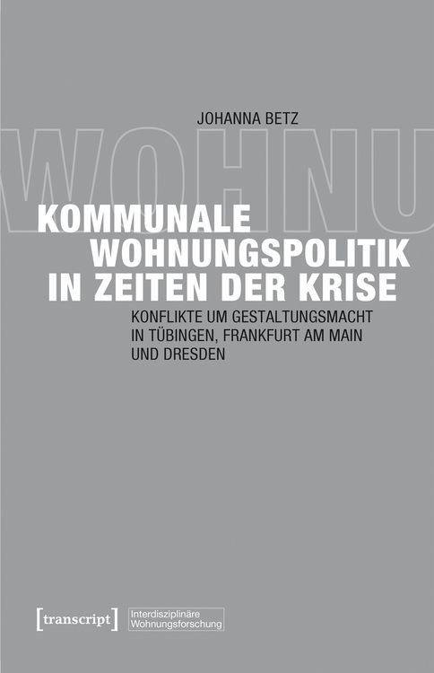 Produktbild: Kommunale Wohnungspolitik in Zeiten der Krise