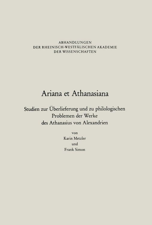 Produktbild: Ariana et Athanasiana