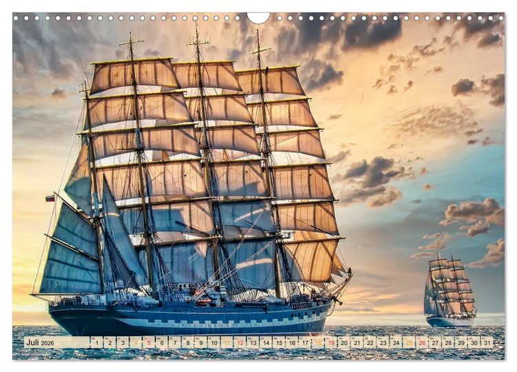 Produktbild: Maritime Welten (Wandkalender 2026 DIN A3 quer), CALVENDO Monatskalender