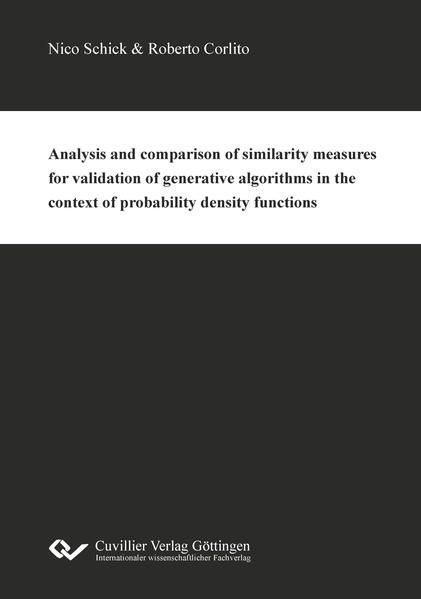 Produktbild: Analysis and comparison of similarity measures for validation of generative algorithms in the context of probability density functions