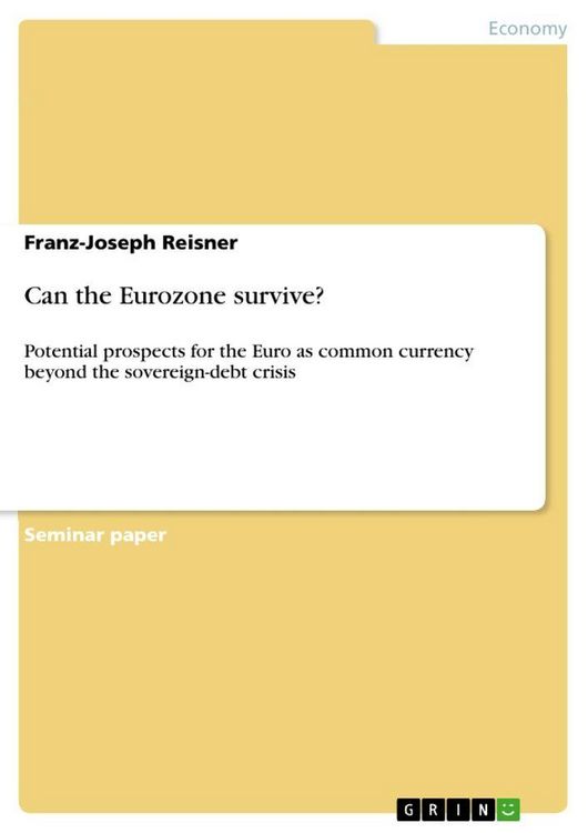 Produktbild: Can the Eurozone survive?