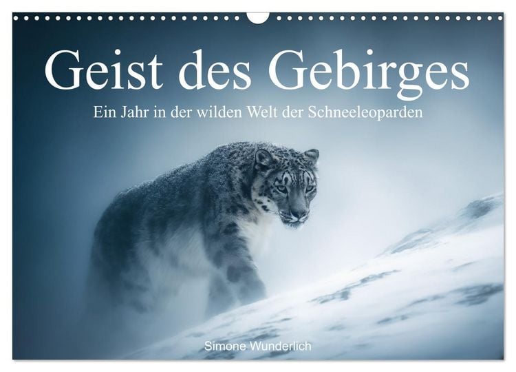 Produktbild: Geist des Gebirges - Ein Jahr in der wilden Welt der Schneeleoparden (Wandkalender 2026 DIN A3 quer), CALVENDO Monatskalender