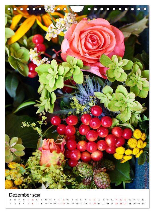 Produktbild: Ein Jahr voller Blumen (Wandkalender 2026 DIN A4 hoch), CALVENDO Monatskalender