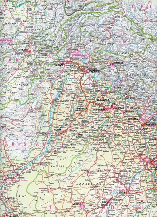 Produktbild: Nelles Map Landkarte India