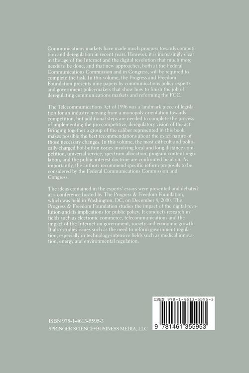 Produktbild: Communications Deregulation and FCC Reform: Finishing the Job